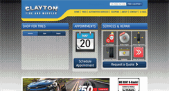 Desktop Screenshot of claytontireandmuffler.com